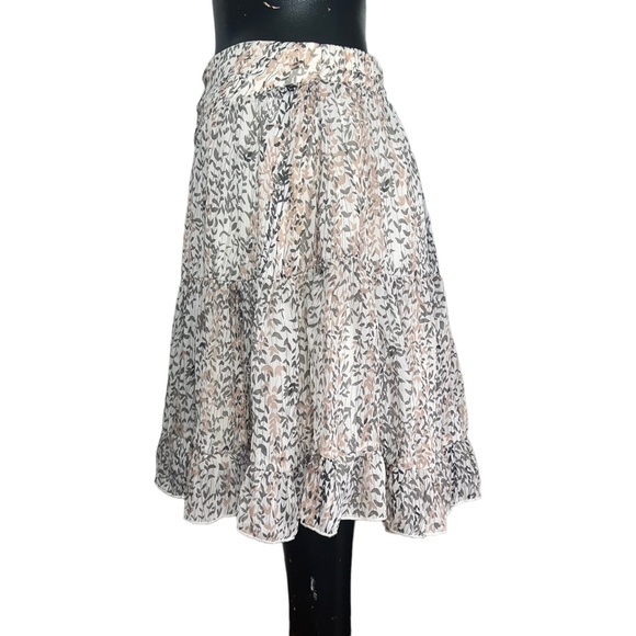 BY TOGETHER WOMEN'S IVORY FLORAL PRINT SKIRT - Picture 9 of 16